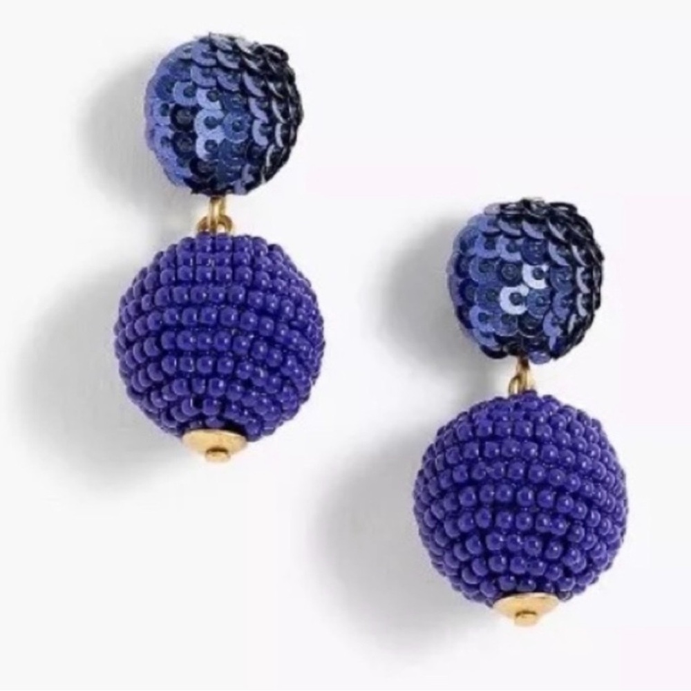 J Crew beaded and sequined earrings